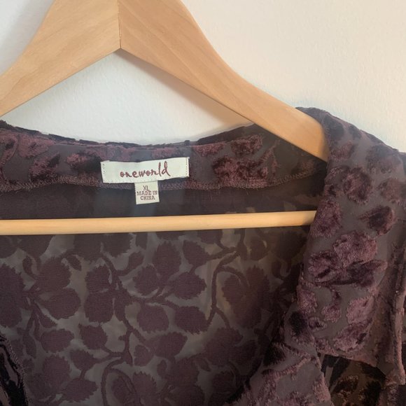 Leafy Sheer Cover Up - Picture 4 of 6